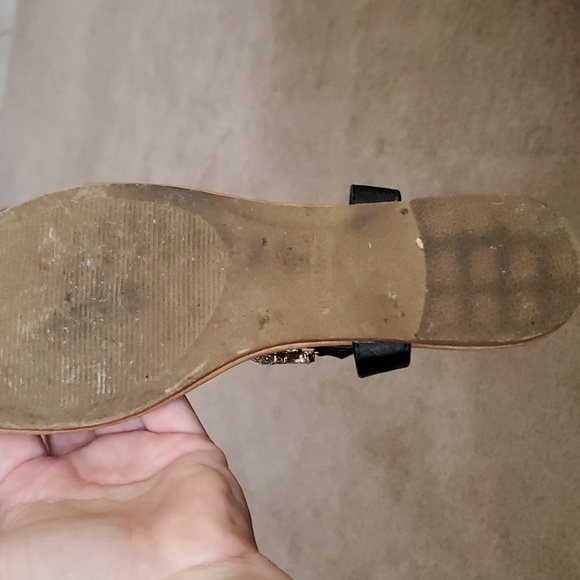 Top Moda 7.5 jeweled sandals 1 stone missing last pic - Picture 4 of 7